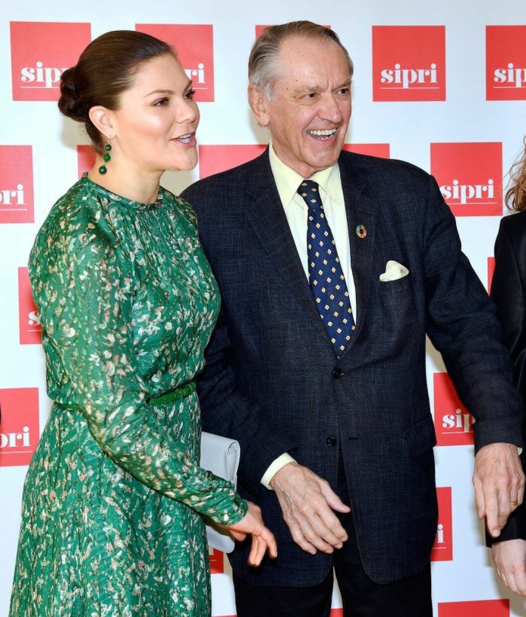 Kronprinsessan och Jan Eliasson har samarbetat i olika former i många år nu, och nu stöttar han Sofias stiftelse! Kronprinsessan Victoria och Jan Eliasson på SIPRI.