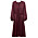 vinröd glansig klänning från MQ Marqet