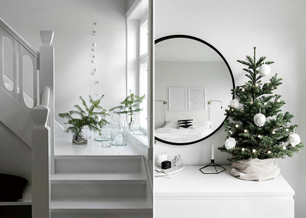 Foto: Tine K, <a href="http://www.homeyohmy.com/christmas-in-the-bedroom/" target="_blank" rel="noopener">Homey Oh My</a> Inspireras av vintern och inred i vitt i jul