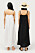 vit och svart strandklänning Ellos Collection