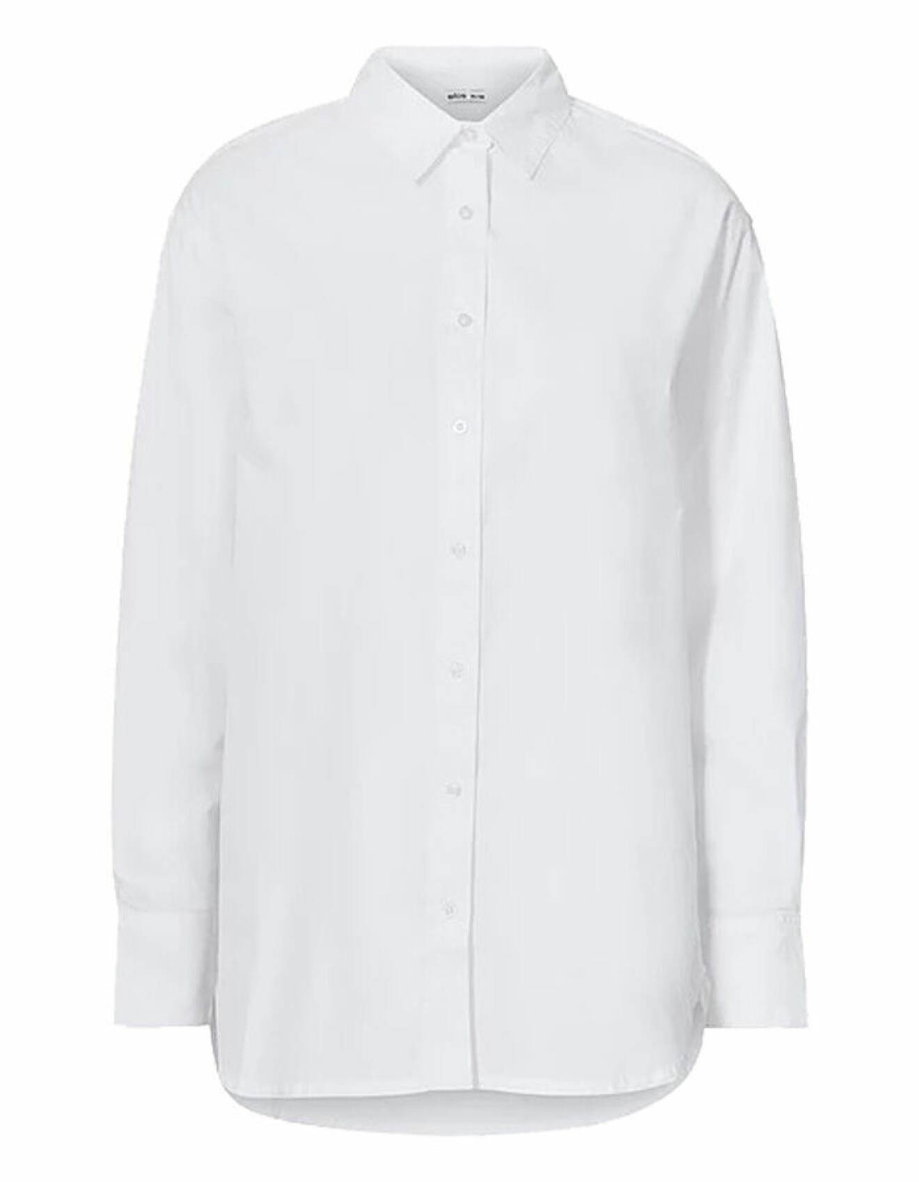 vit oversixe skjorta för dam från ellos collection