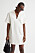 vit t-shirtklänning med krage från H&amp;M