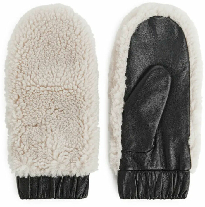 vita handskar teddy arket