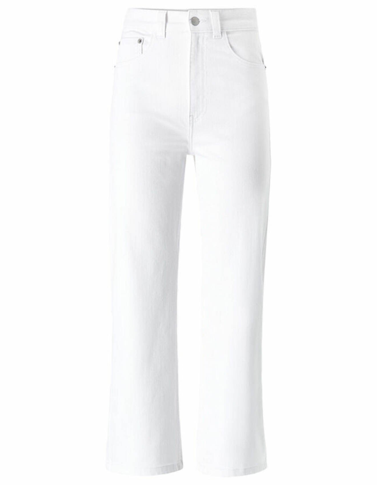 vita jeans med hög midja för dam från ellos