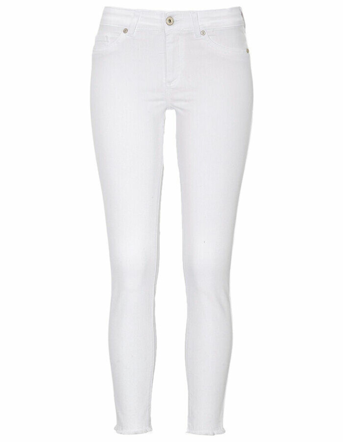 vita tighta jeans med stretch för dam från cellbes