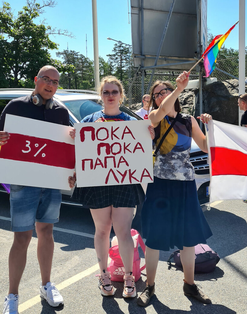 Laura har själv bott i Belarus under ett år och har många vänner från landet. Foto: Privat