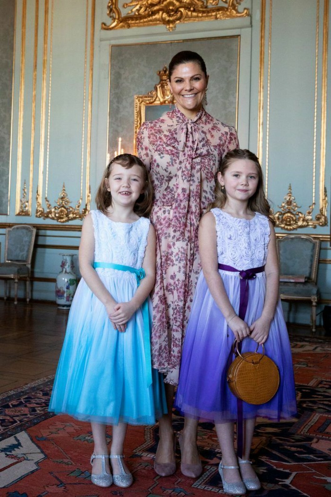 En dröm som gick i uppfyllelse för Emilia! Och syrran Maja (till vänster) fick också följa med. Min Stora Dag ordnade så att cancersjuka Emilia fick komma till slottet och träffa kronprinsessan Victoria.