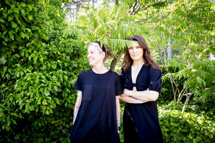 Linda Skugge och Malin Wollin har podden <em>Skugge och Wollin</em> tillsammans. Linda Skugge och Malin Wollin.