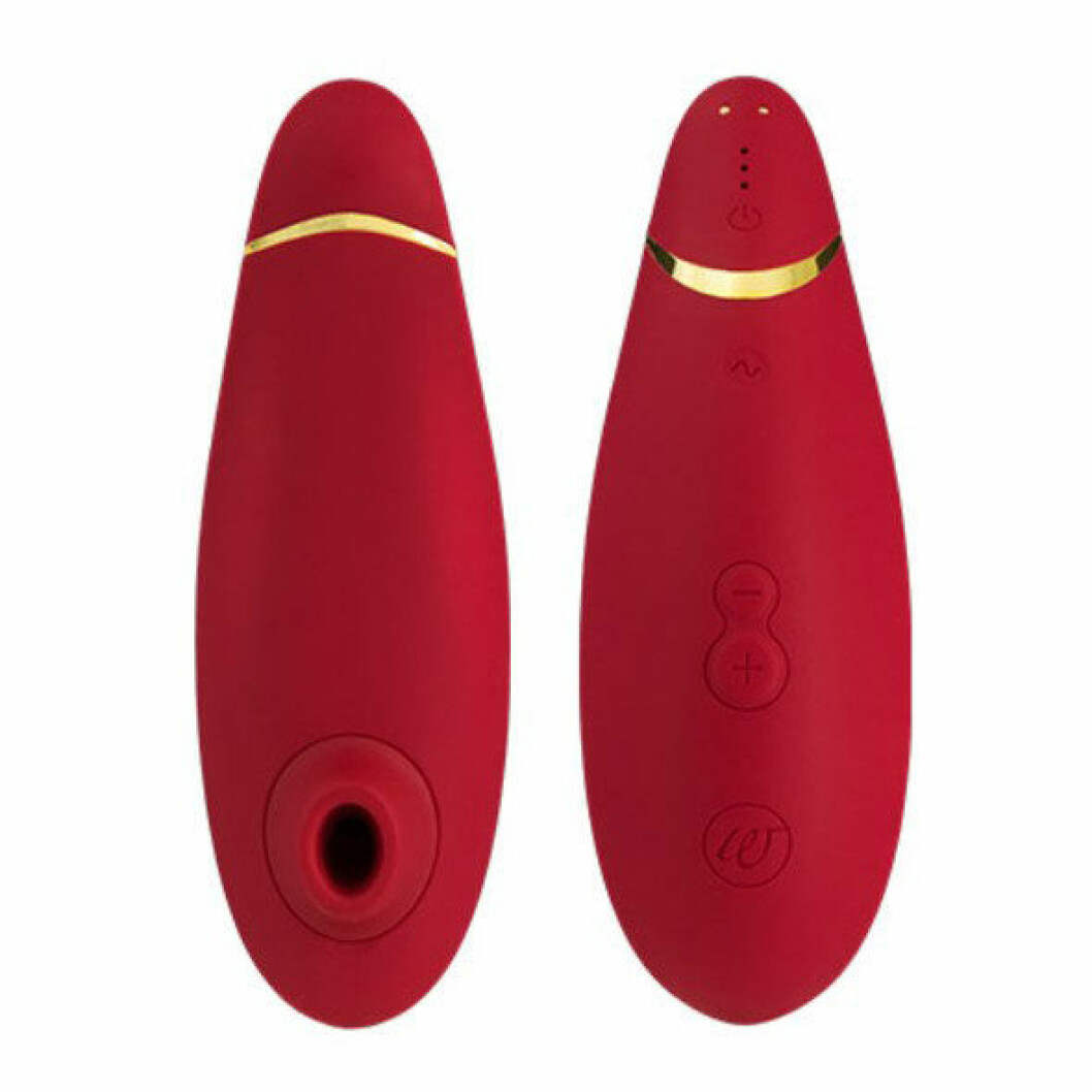 <em>Womanizer Premium.</em> Womanizer Premium använder luftsug istället för direktkontakt.