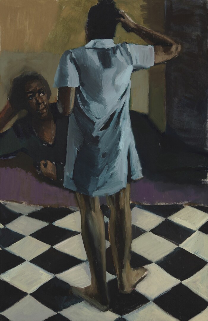 Lynette Yiadom-Boakye, <em>To improvise a mountain</em>, 2018. Lynette Yiadom-Boakye, To improvise a mountain, 2018.