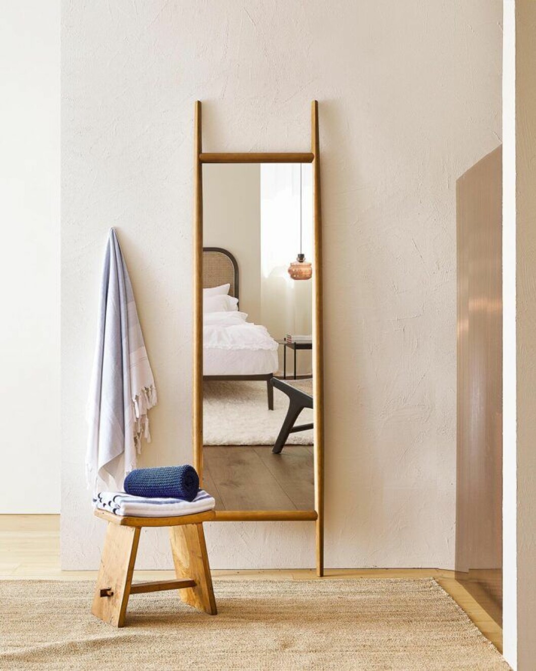 Blåvita textilier hos Zara home hösten 2019