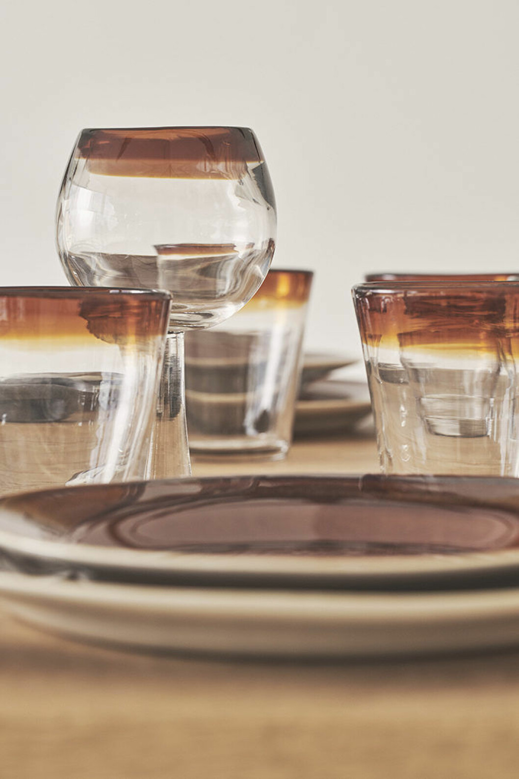 Glas i klarglas med färg från Zara Home