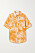 Vit kortärmad skjorta med orange, tropiska mönster. Skjorta från Zimmerman/Net-a-porter.com