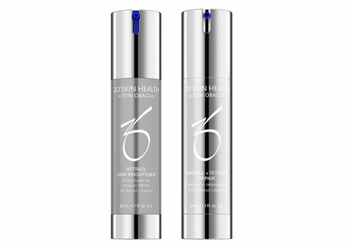 <a target="_blank" href="https://zoskinhealth.se/produkter/?_sf_s=retinol%20skin%20brightener%20%25">ZO Retinol Skin Brightener</a> och <a target="_blank" href="https://zoskinhealth.se/produkter/wrinkle-texture-repair/">ZO Wrinkle Texture Repair</a> hjälper solskadad hud. ZO Retinol Skin Brightener