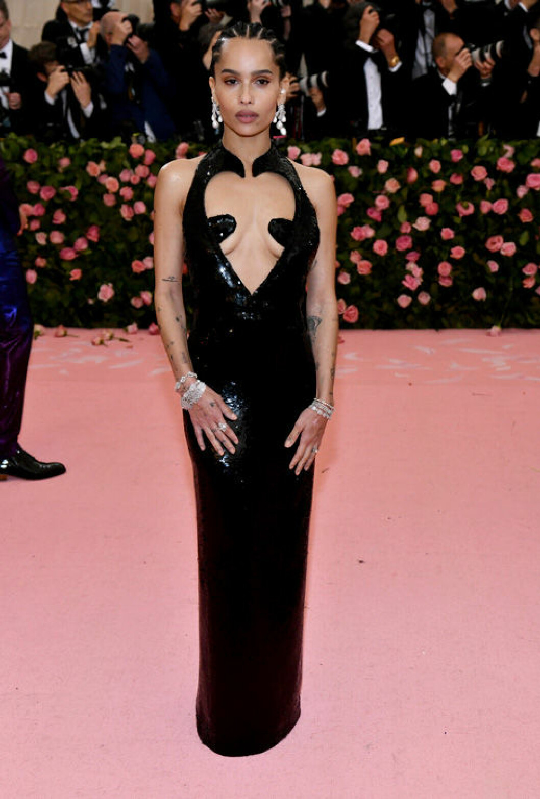 Skådespelerskan Zoë Kravitz. En bild på skådespelerskan Zoë Kravitz under Met-galan 2019.